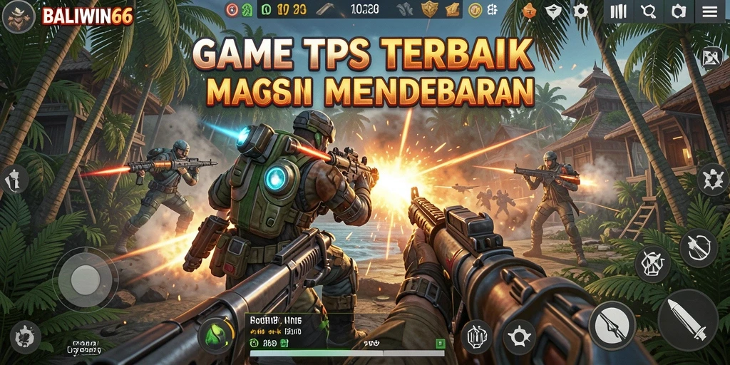 Tampilan gameplay mendebarkan dari BALIWIN66 dengan aksi TPS yang intens.