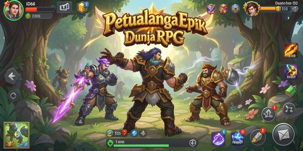 Gameplay RPG epik di ID66 dengan aksi seru dan grafis menarik.
