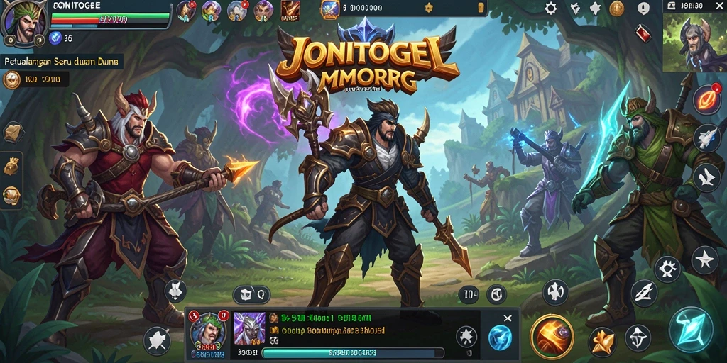 Gameplay seru di dunia <strong>JONITOGEL</strong> MMORPG.