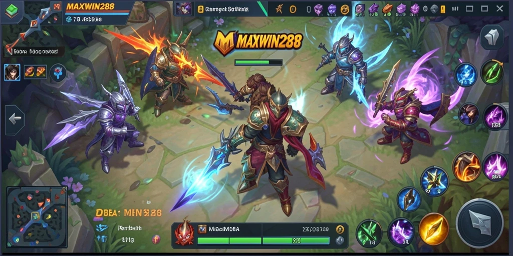 Tangkapan layar dari gameplay seru MAXWIN288 yang menunjukkan pertarungan sengit.