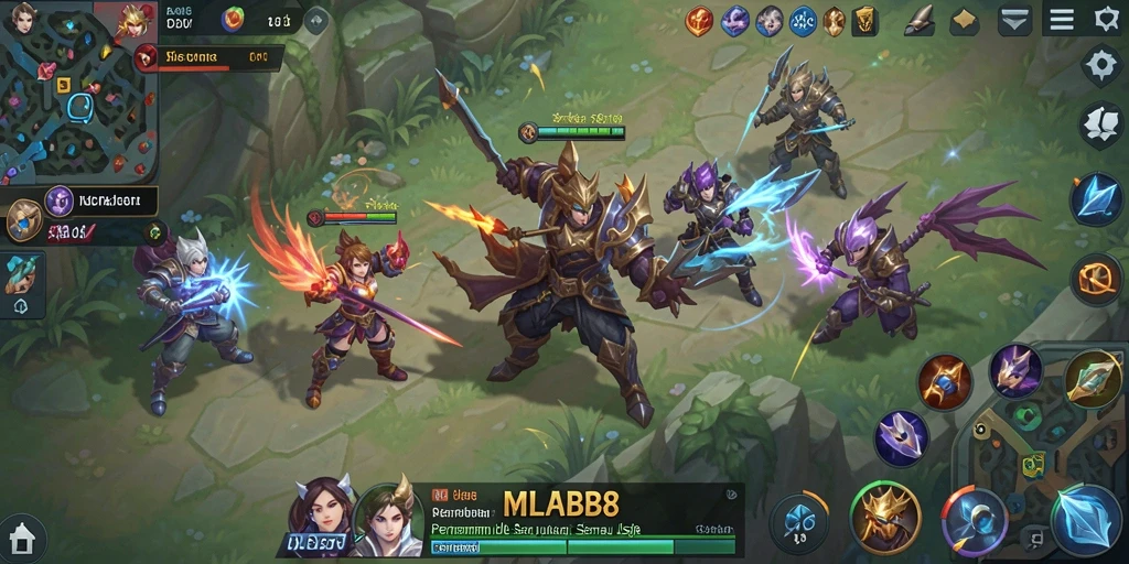 Tangkapan layar gameplay <strong>MLBB8</strong> menunjukkan aksi karakter dalam mode Idle.