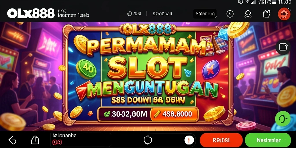 Screenshot permainan Slot OLX888 yang menunjukkan keseruan gameplay.