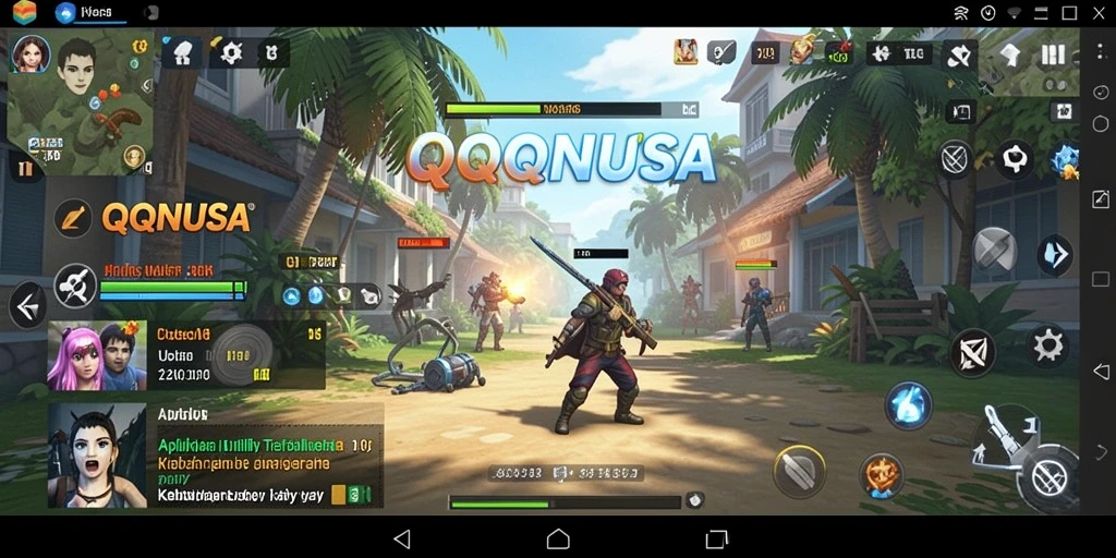 Tampilan antarmuka pengguna yang bersih dan fungsional dalam QQNUSA.