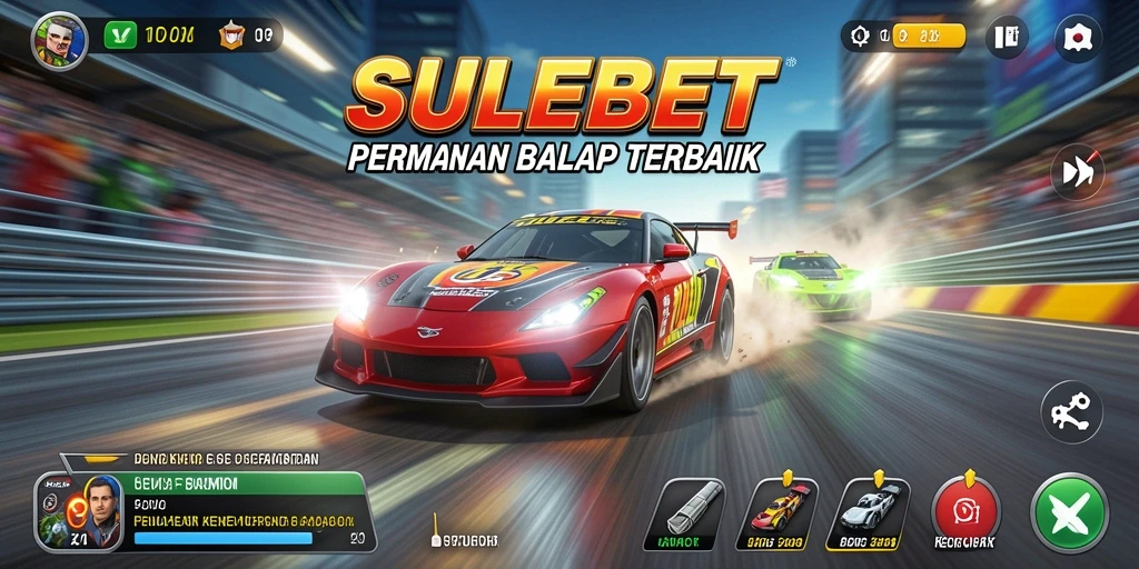 Tampilan gameplay balap yang intens dan kompetitif di SULEBET.