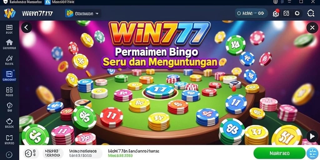 Tampilan gameplay Bingo yang menarik dan seru di WIN777.