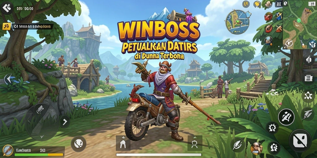 Gameplay dinamis dalam dunia terbuka yang penuh petualangan.
